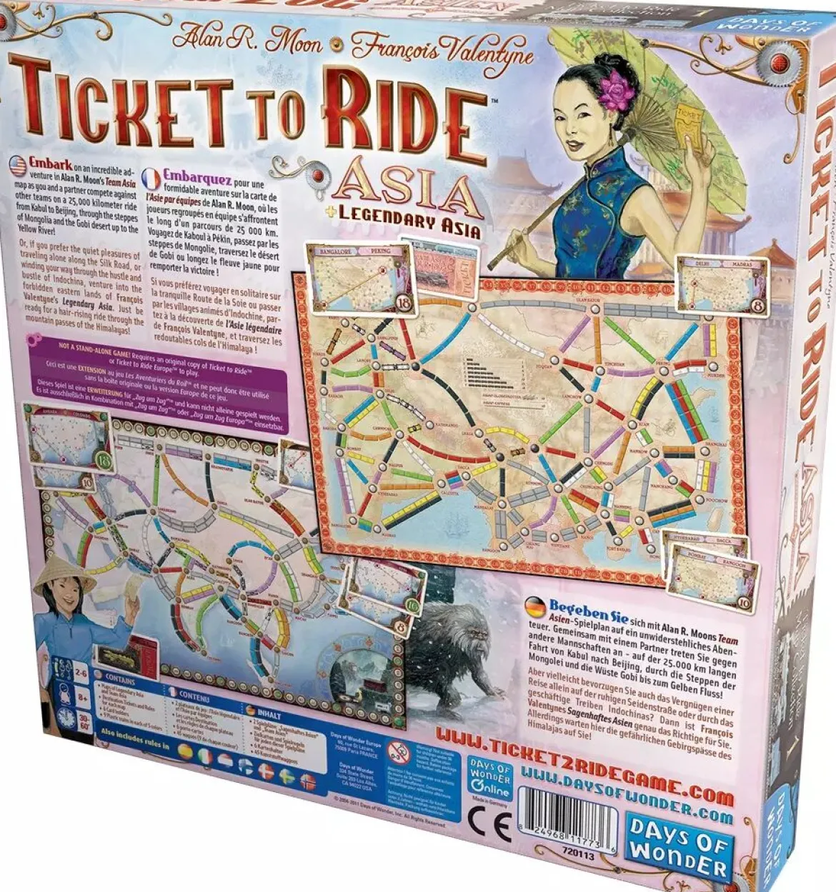 Asie (Ext. Les Aventuriers du Rail)