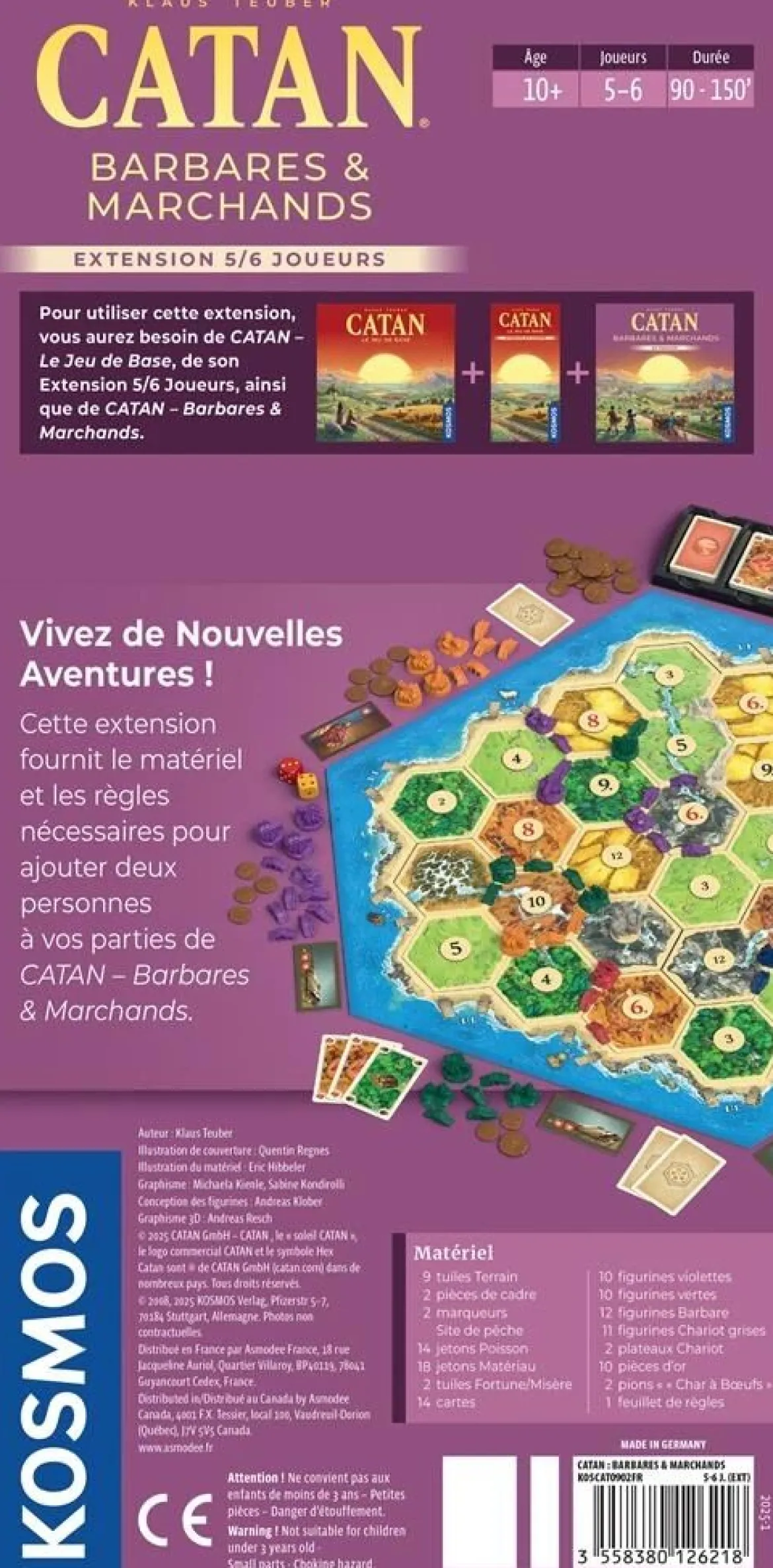 Barbares et Marchands - 5/6 joueurs (Ext. Catan)