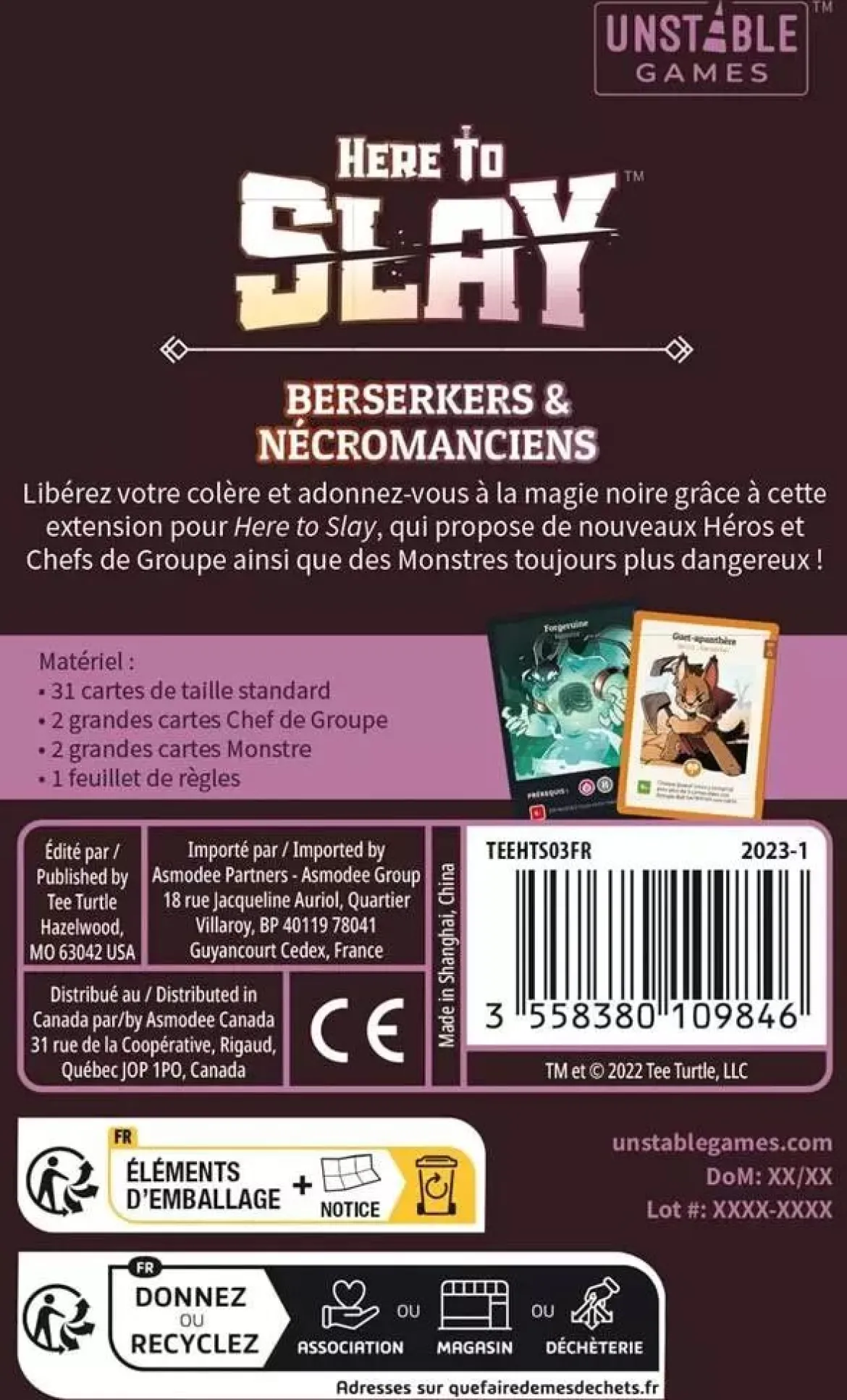 Berserkers et Nécromanciens (Ext. Here To Slay)