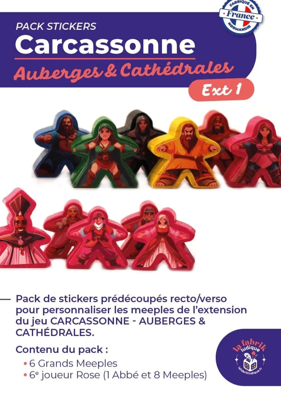 Carcassonne Auberges & Cathédrales : Pack de Stickers