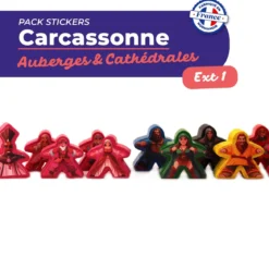 Carcassonne Auberges & Cathédrales : Pack de Stickers