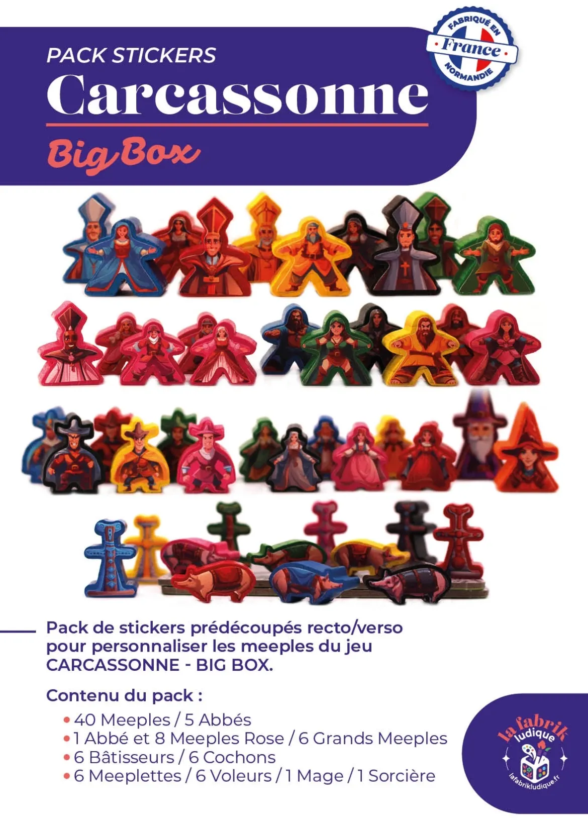 Carcassonne Bigbox : Pack de Stickers
