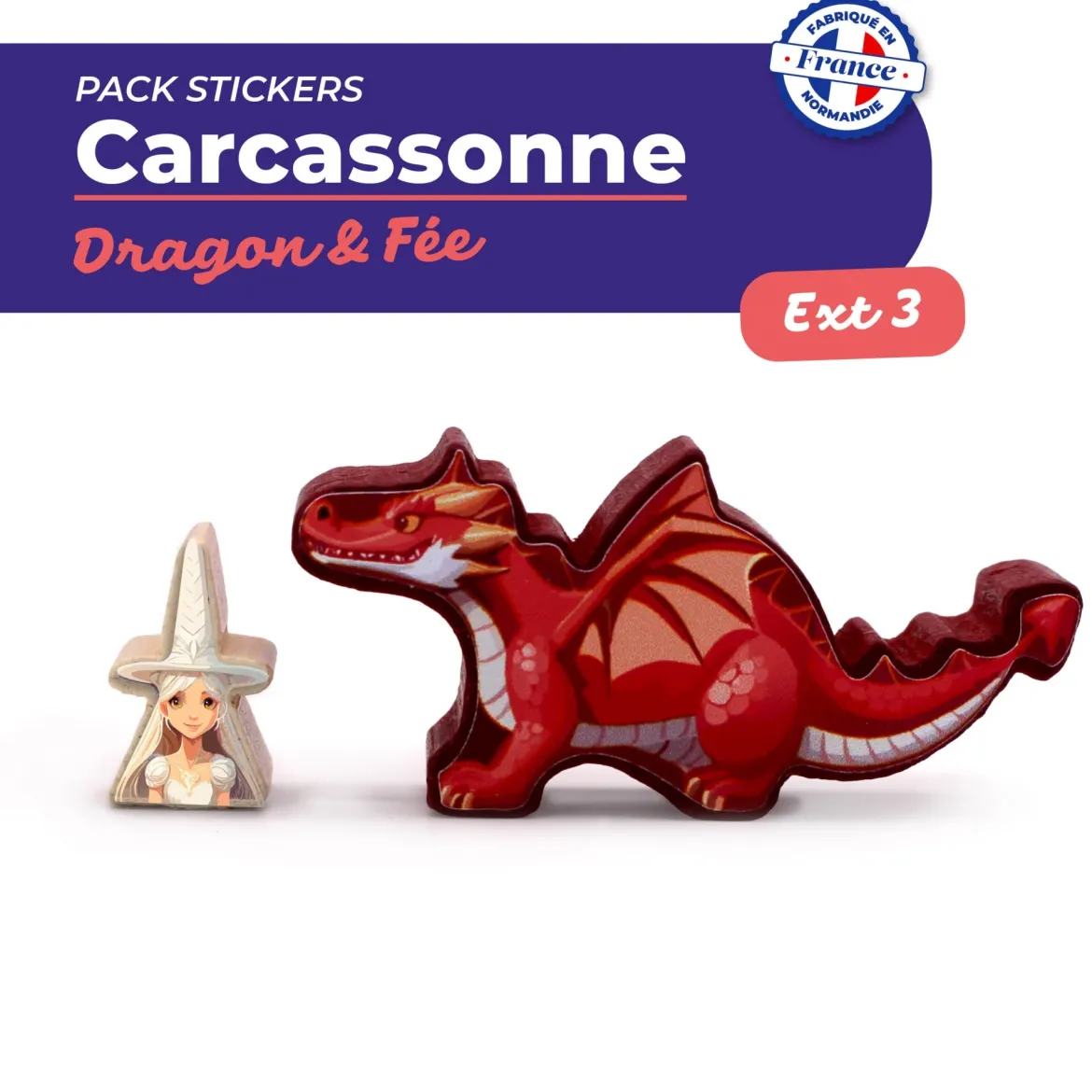 Carcassonne Dragon & Fée : Pack de Stickers
