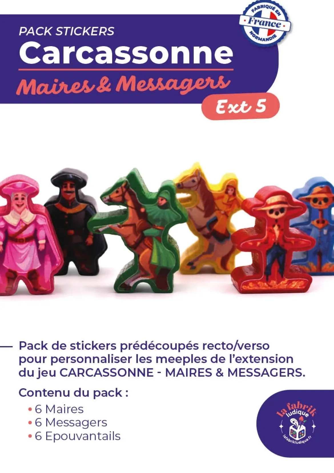 Carcassonne Maires & Messagers : Pack de Stickers