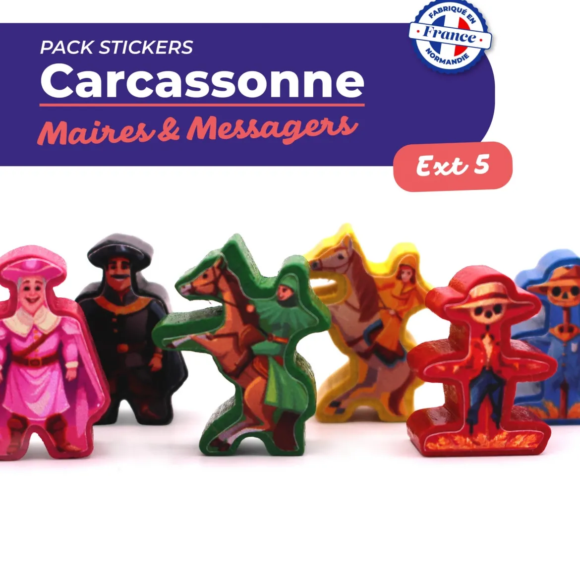 Carcassonne Maires & Messagers : Pack de Stickers