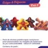 Carcassonne Siège & Défense : Pack de Stickers