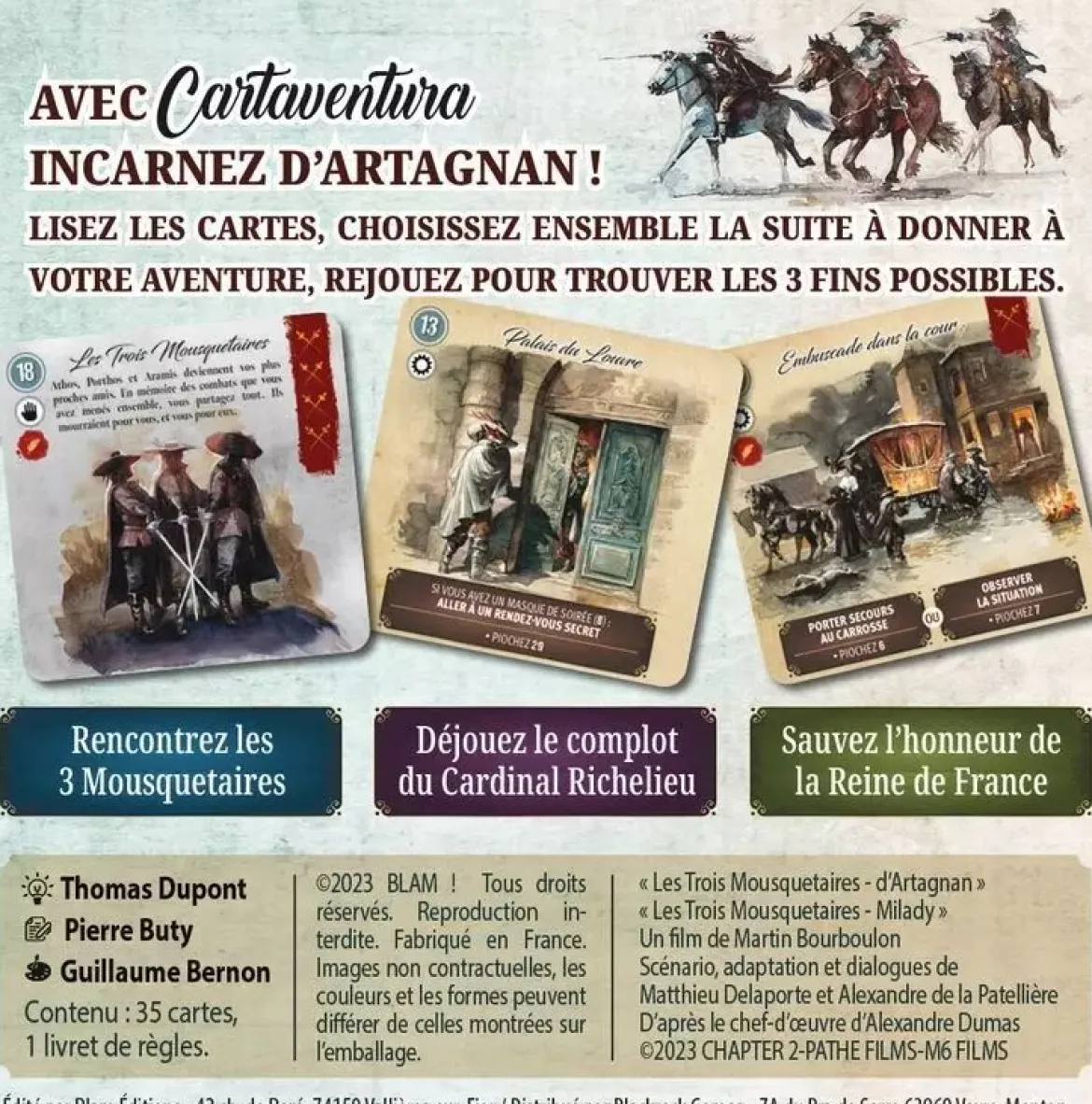 Cartaventura 3 Mousquetaires : L'Honneur de la Reine