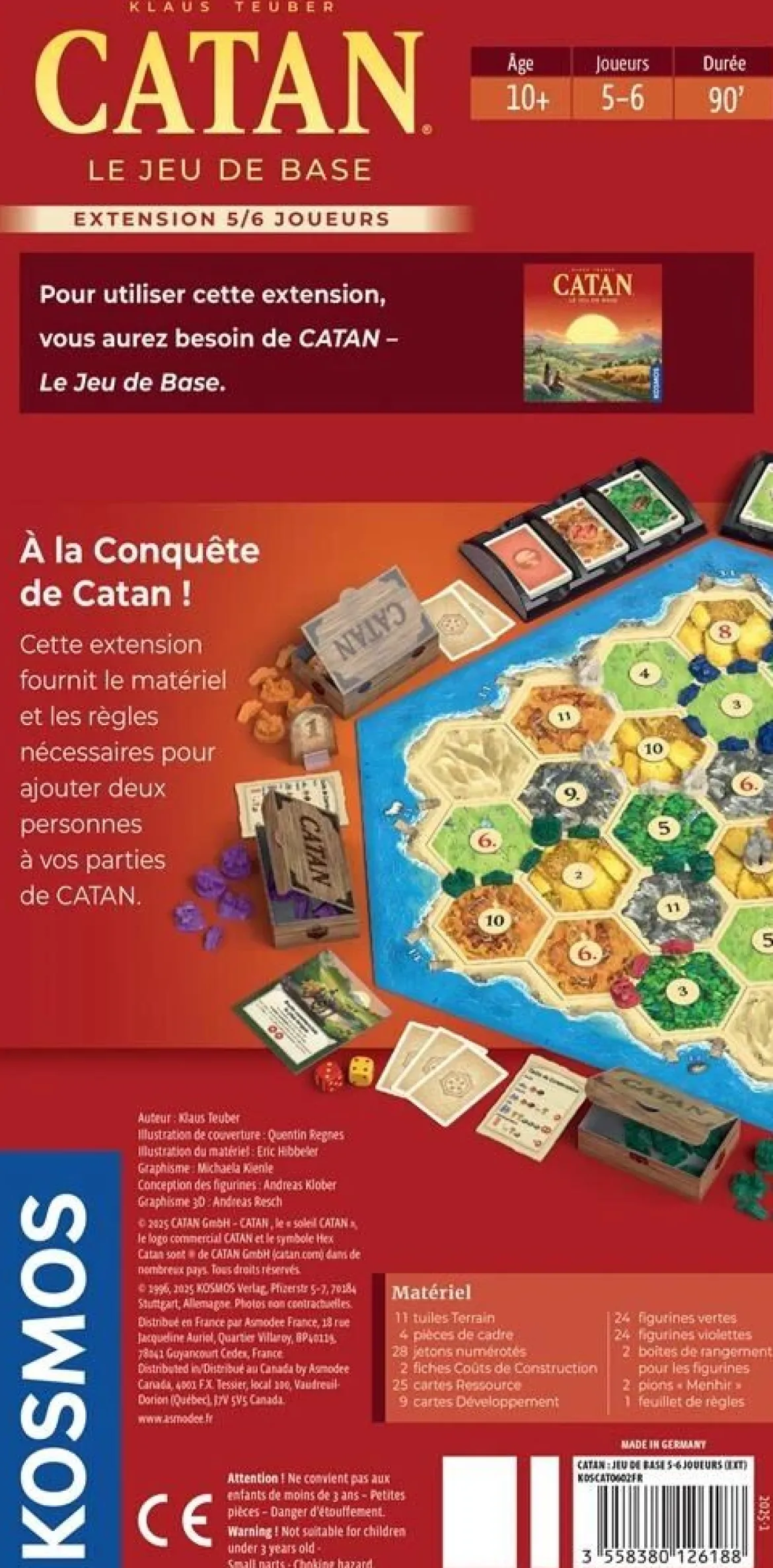 Catan : Extension 5 et 6 joueurs