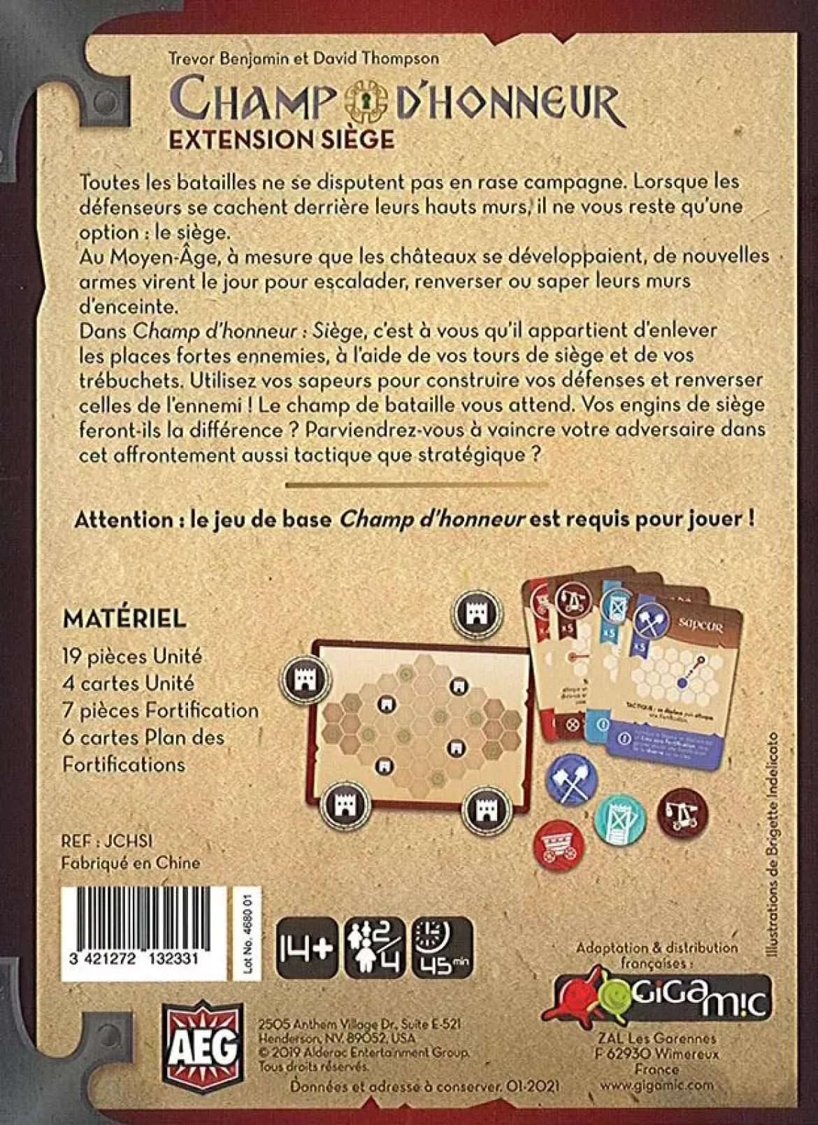 Champ d'Honneur : Siège