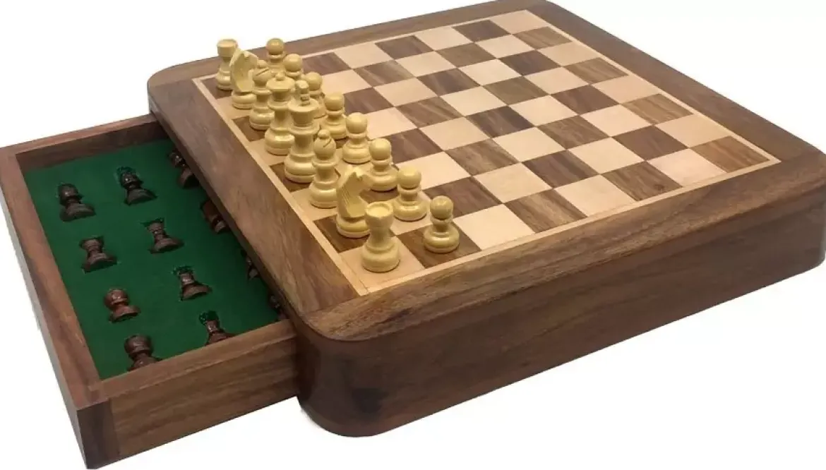 Échecs à tiroir Magnétique 30cm