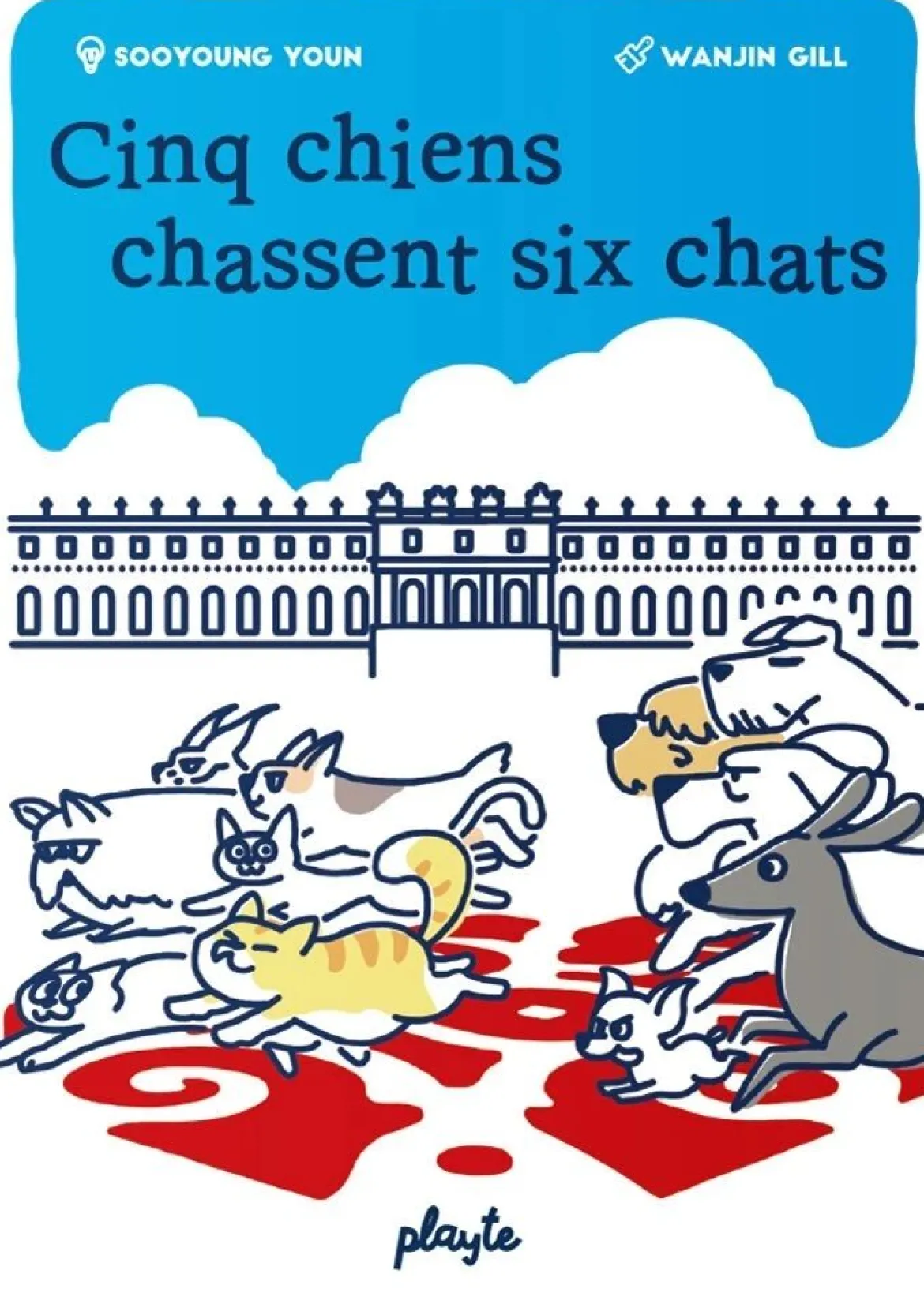 Cinq Chiens Chassent Six Chats