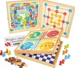 Coffret de jeux classiques et livret de 50 règles