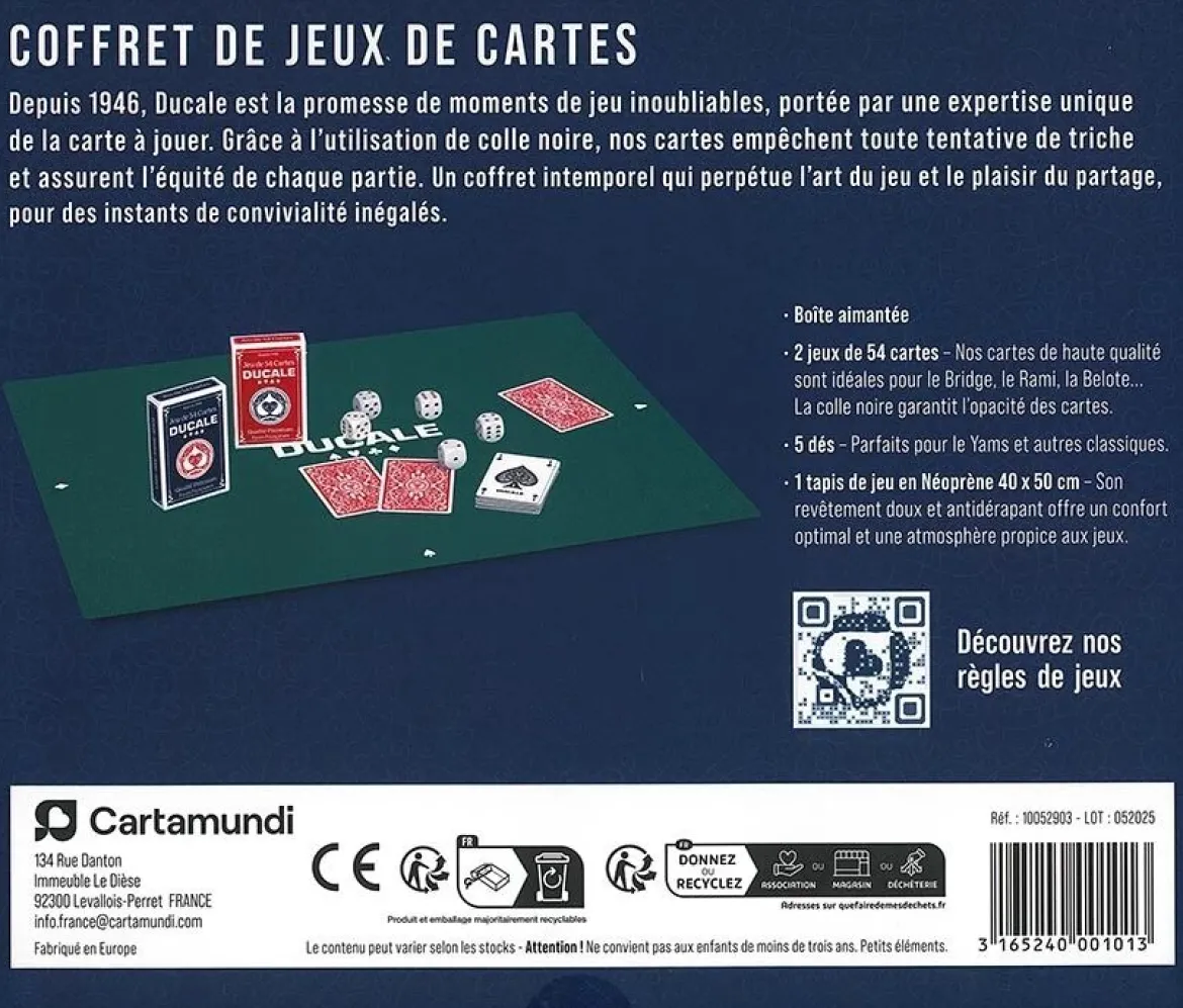 Coffret de Jeux de Cartes Ducale