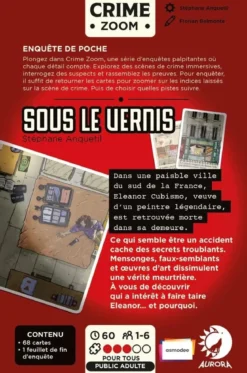Crime Zoom : Sous le Vernis