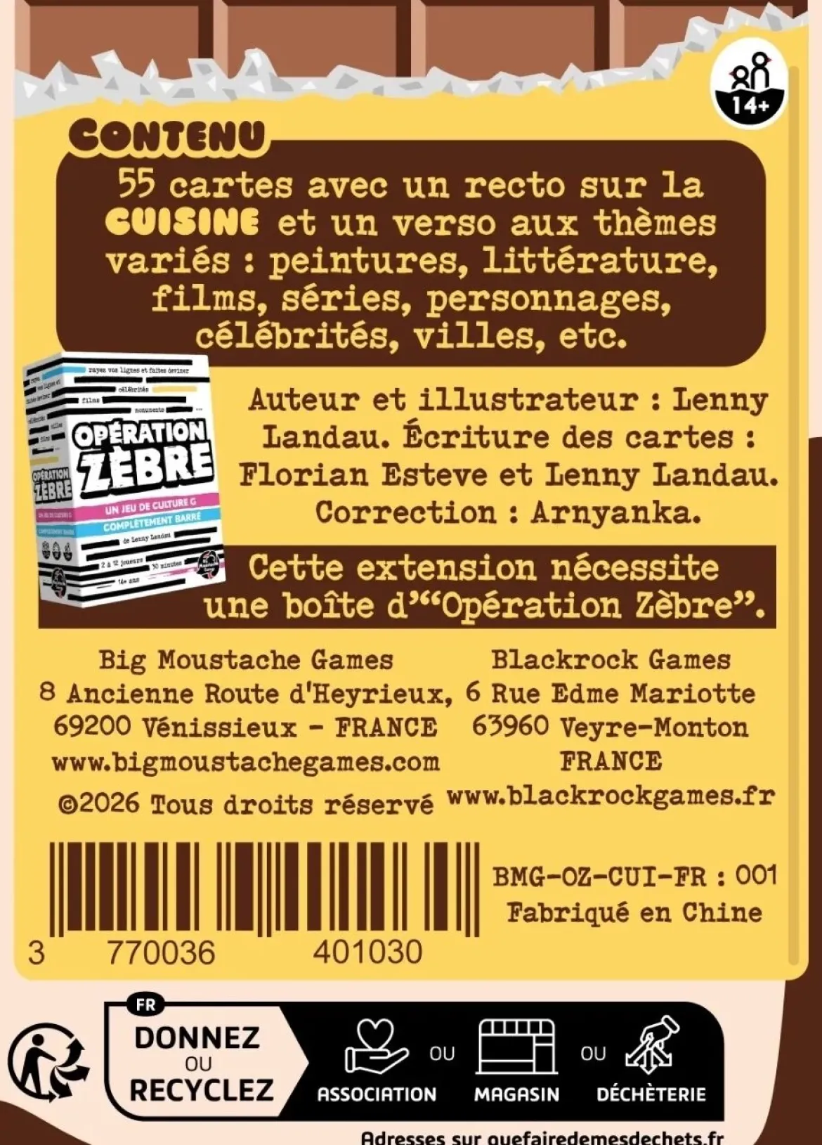 Cuisine (Ext. Opération Zèbre)