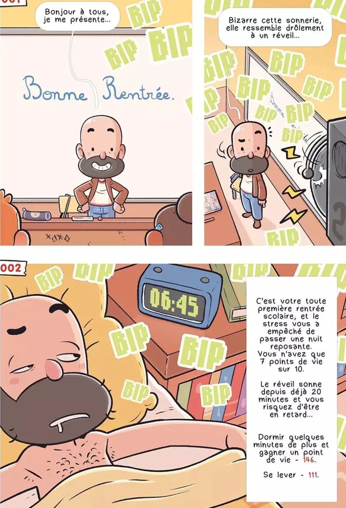 Dans la tête de Mr Le Prof - Une BD dont vos êtes le héros