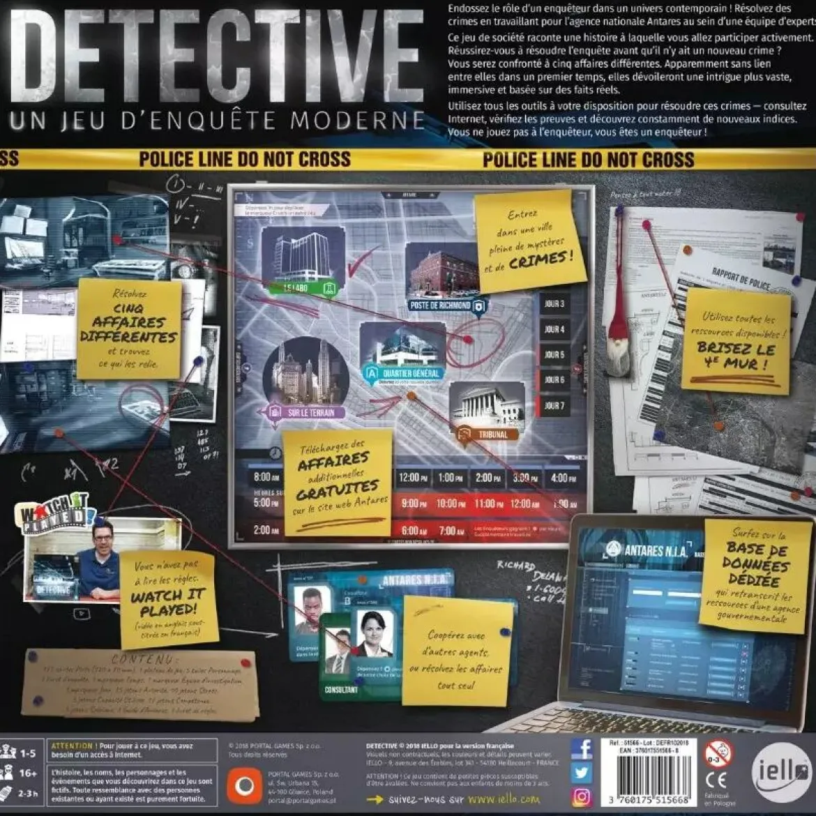Detective - Jeu d'Enquête Moderne