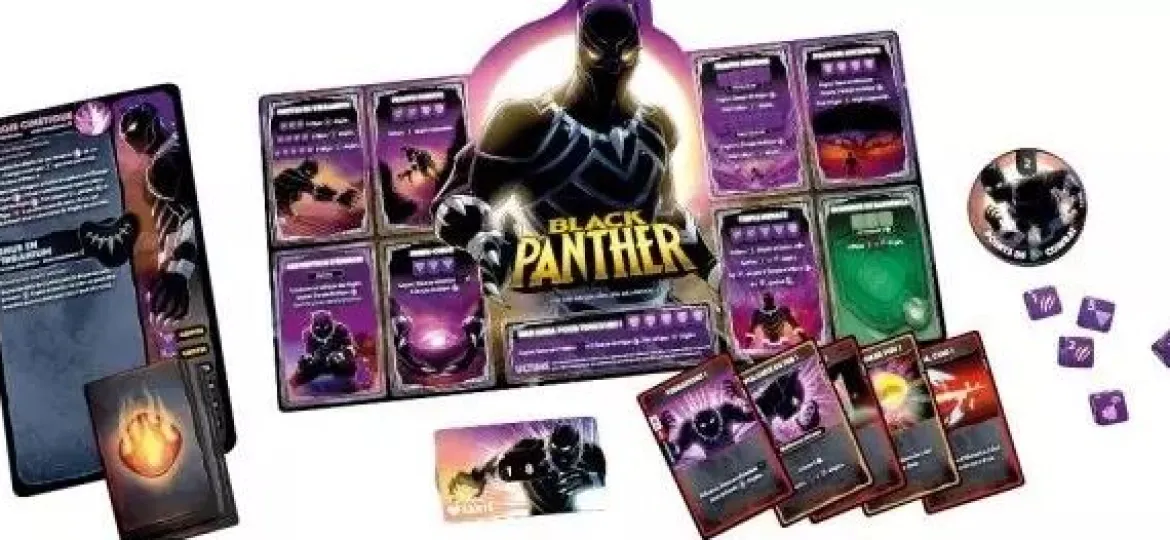 Dice Throne Marvel - Black Panther, Captain Marvel, Black Widow, Dr Strange