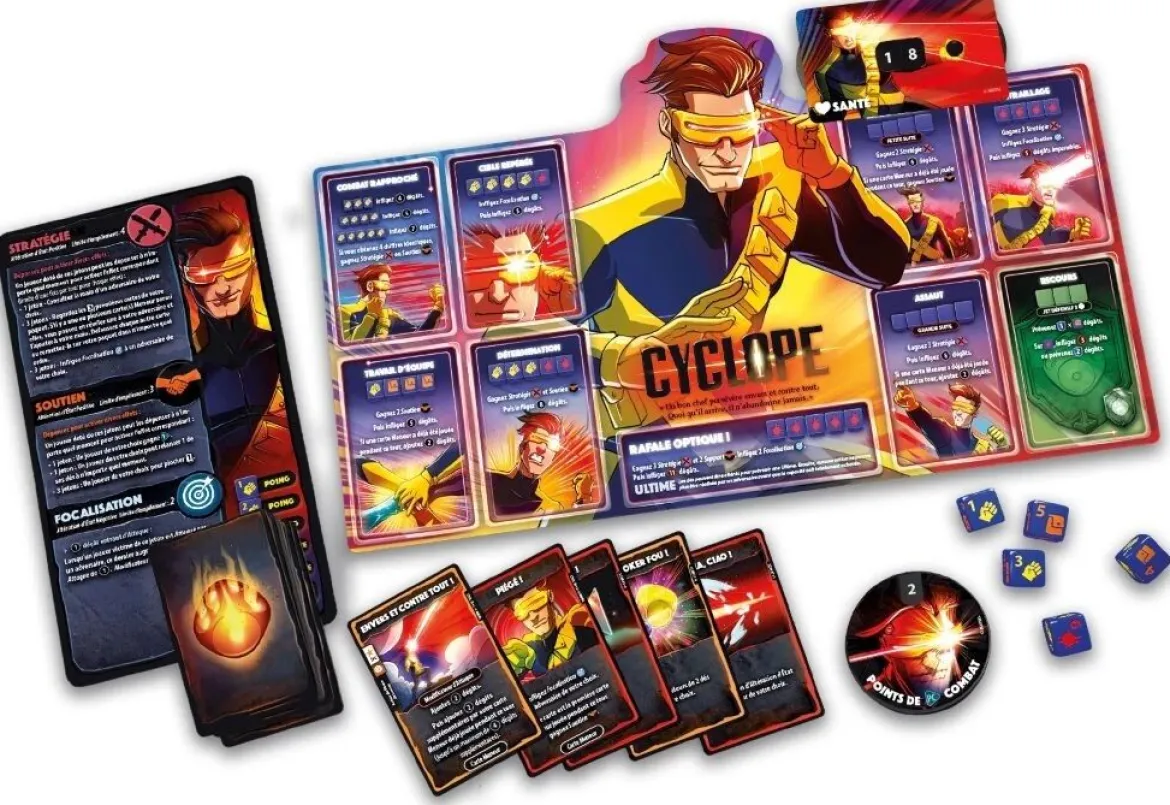 Dice Throne Marvel - Cyclope, Gambit, Malicia, Jean Grey