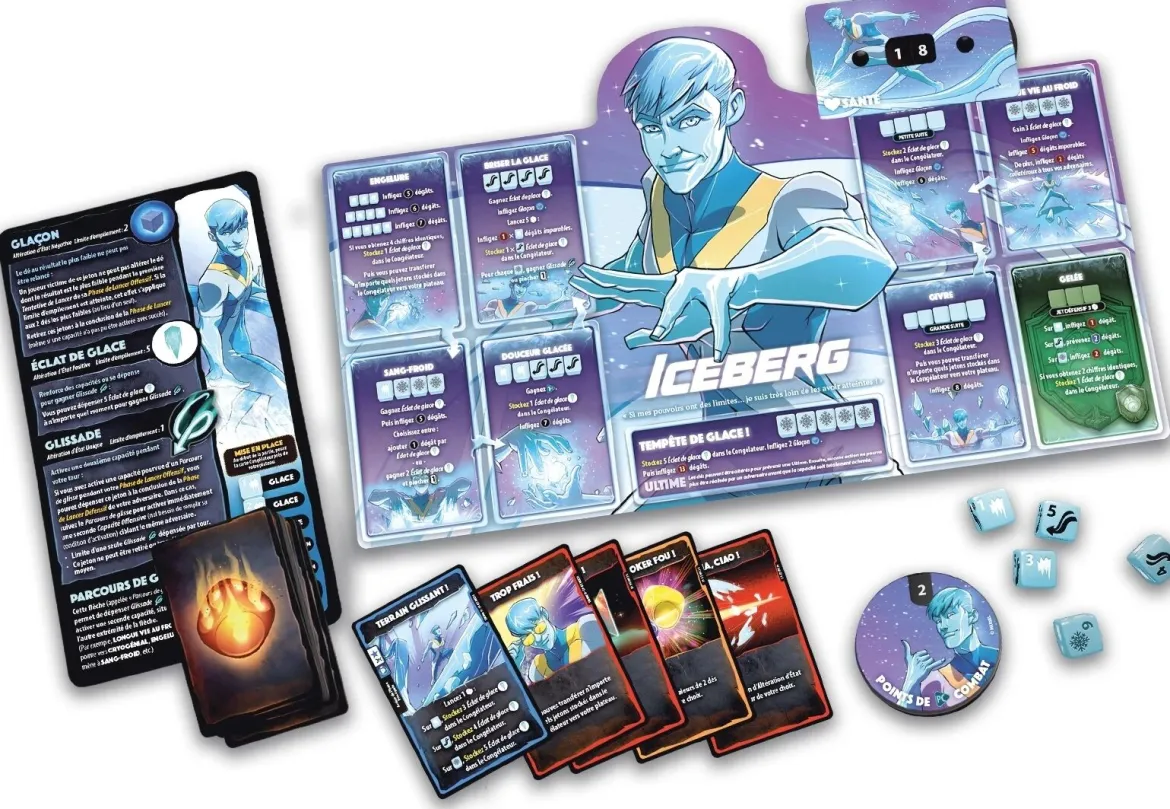 Dice Throne Marvel - Iceberg, Psylocke, Tornade, Wolverine