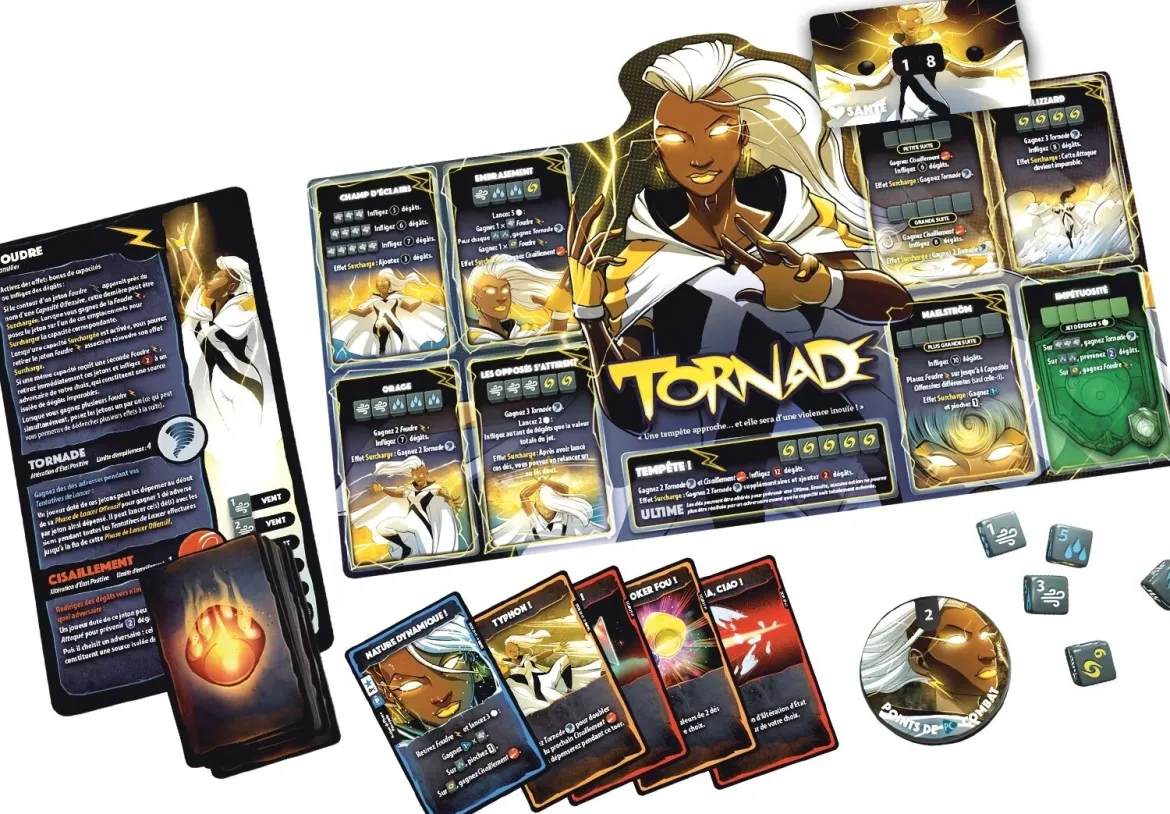 Dice Throne Marvel - Iceberg, Psylocke, Tornade, Wolverine