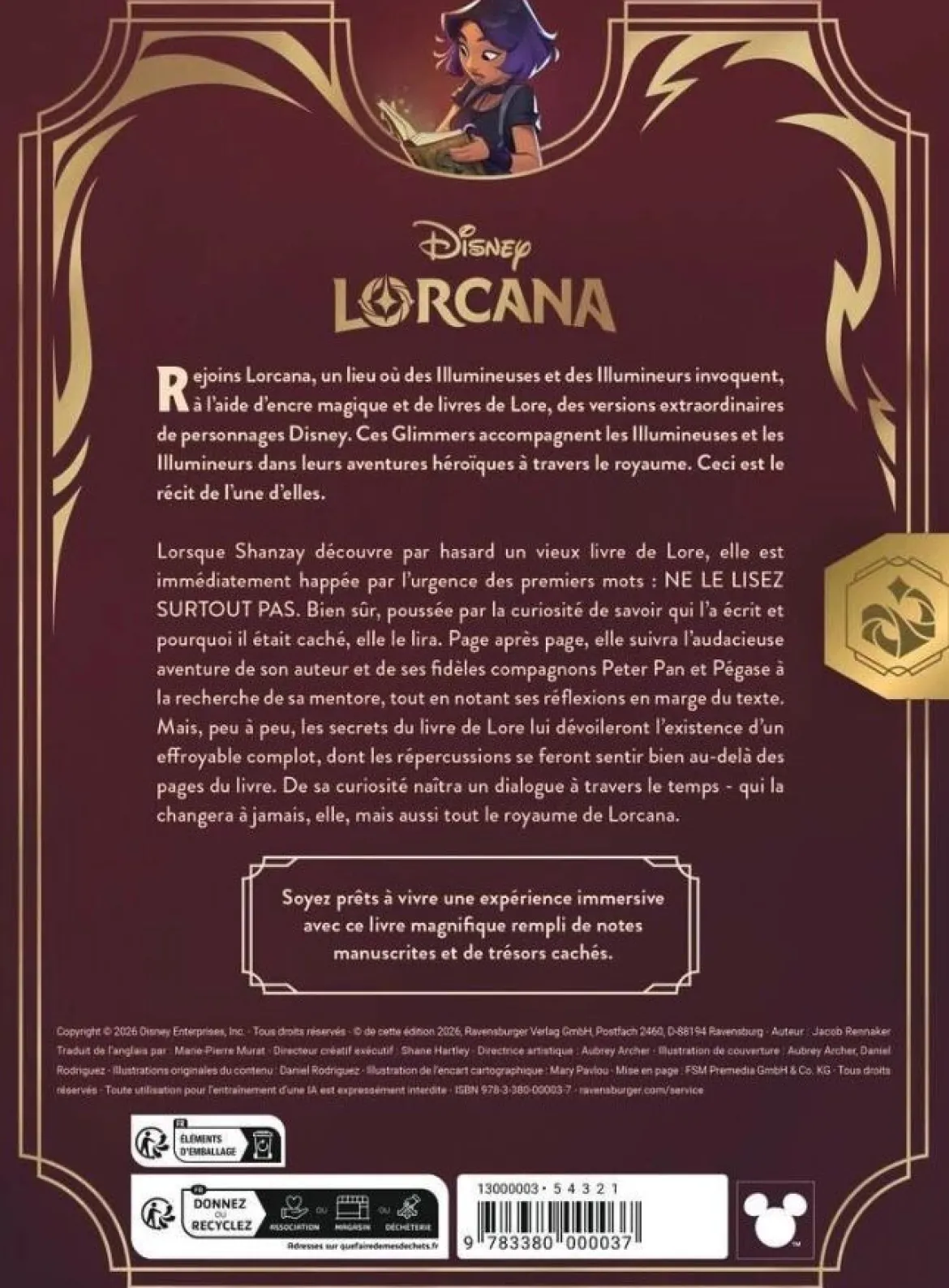Disney Lorcana - La Quête des Merveilles : le Livre de Lore