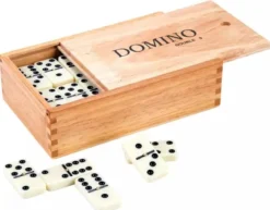 Dominos Double 9 avec pivot - Boîte bois