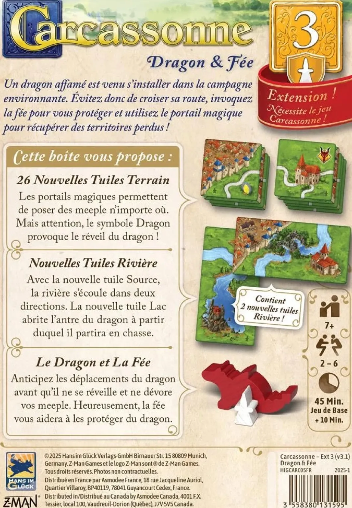 Dragon et Fée (Ext. Carcassonne)