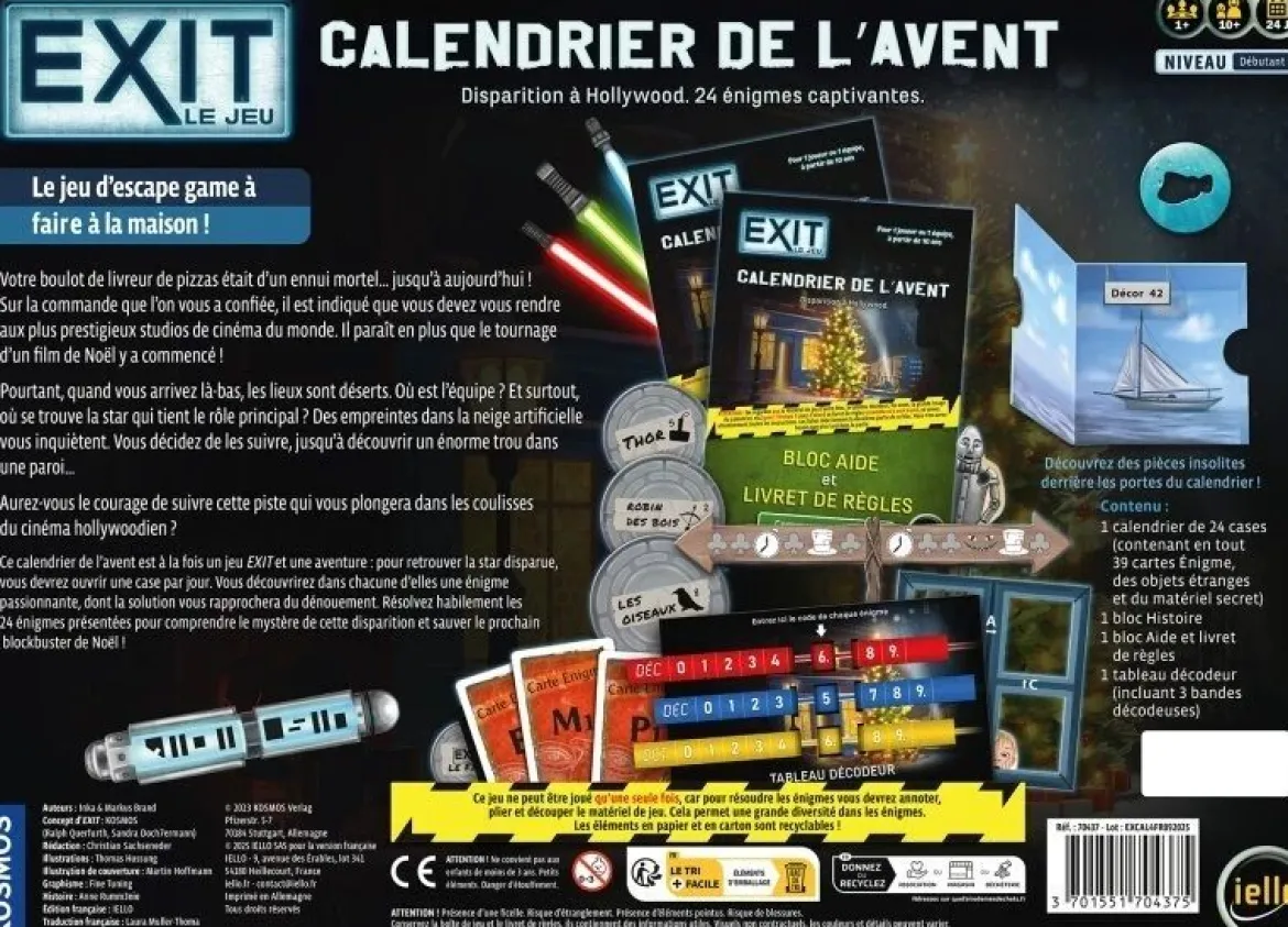 Exit Calendrier de l'Avent : Disparition à Hollywood