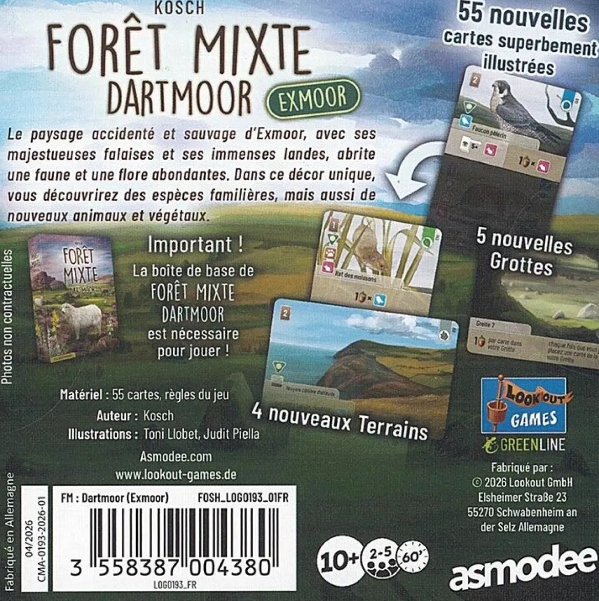 Exmoor (Ext. Forêt Mixte : Dartmoor)