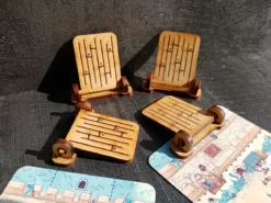Forfort : Jetons pont-levis en bois (x4)