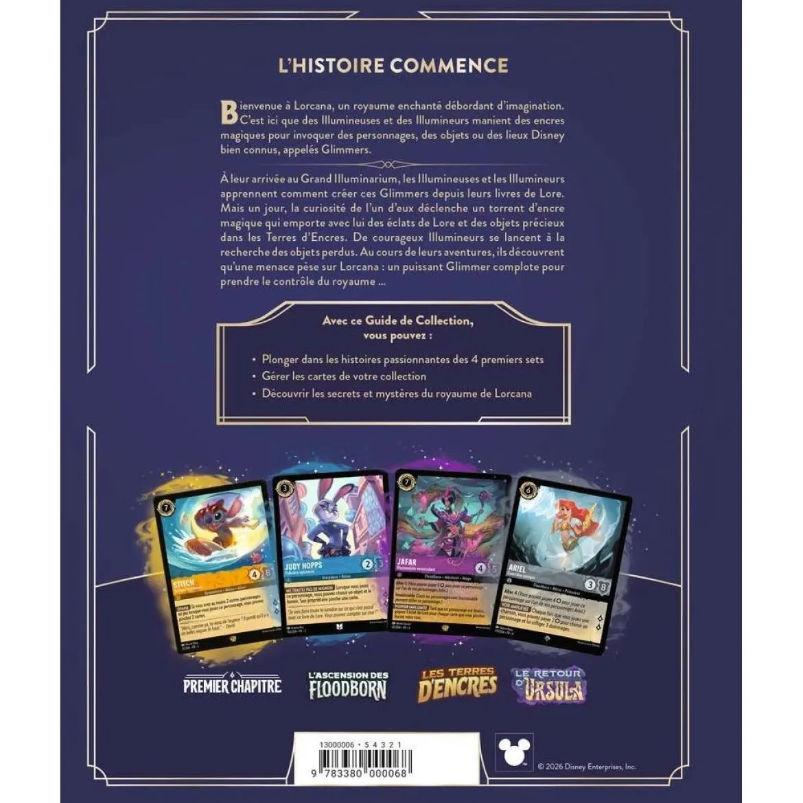 Guide de collection Sets 1 à 4 - Disney Lorcana