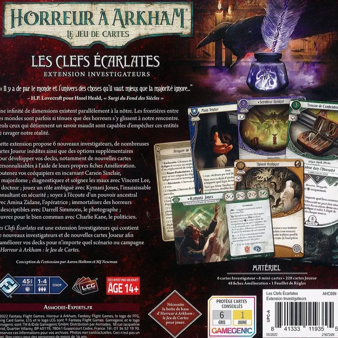 Horreur à Arkham JCE : Les Clefs Écarlates (Investigateurs)