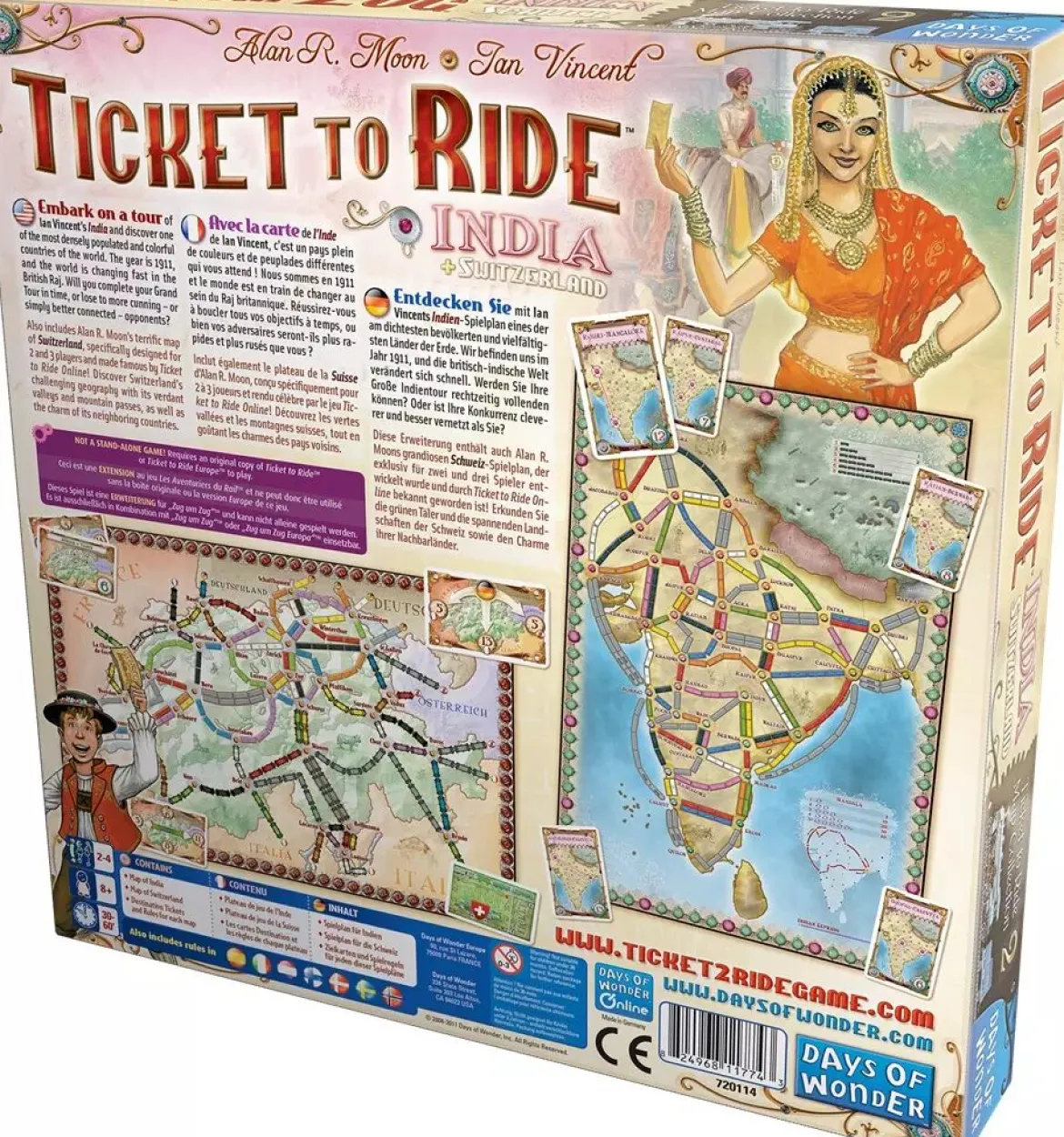Inde & Suisse (Ext. Les Aventuriers du Rail)