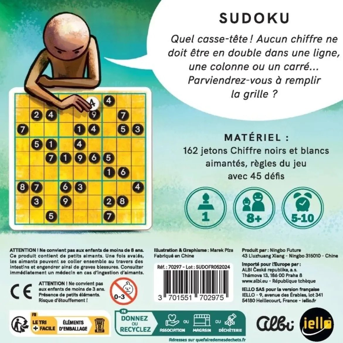 Jeu du Sudoku (Magnétique)