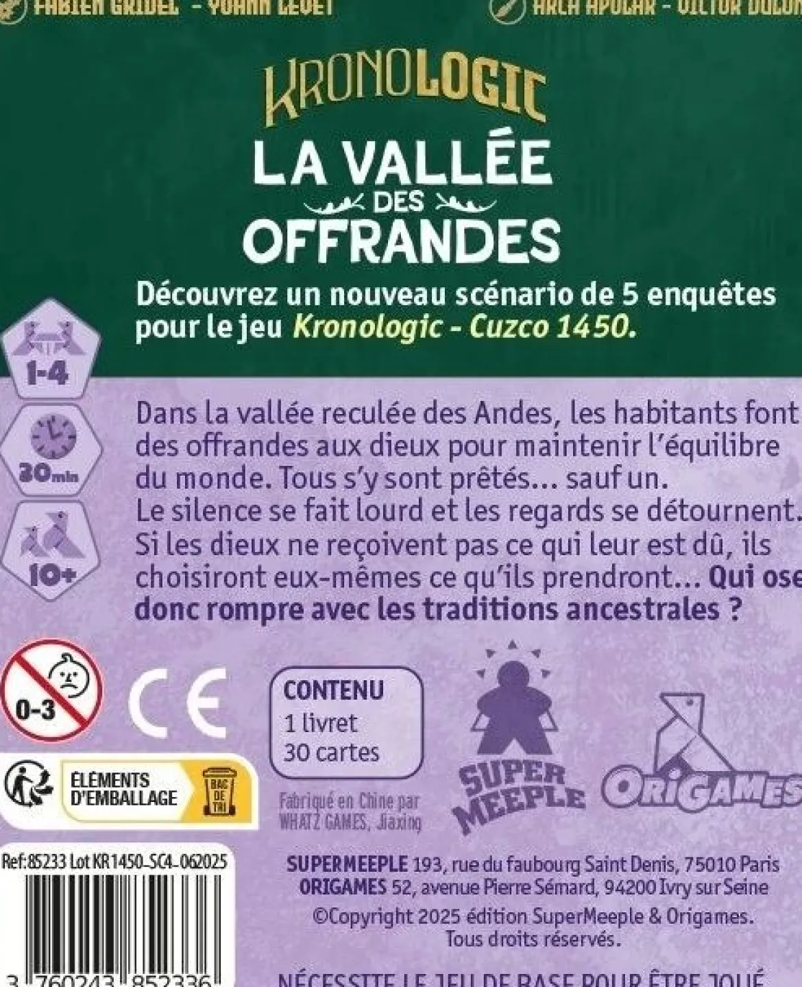 La Vallée des Offrandes (Ext. Kronologic Cuzco 1450)
