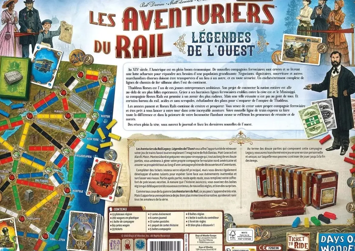 Les Aventuriers du Rail Legacy : Légendes de l'Ouest