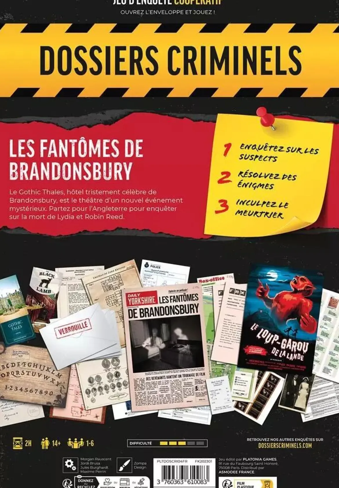 Les Fantômes de Brandonsbury (Dossiers Criminels)