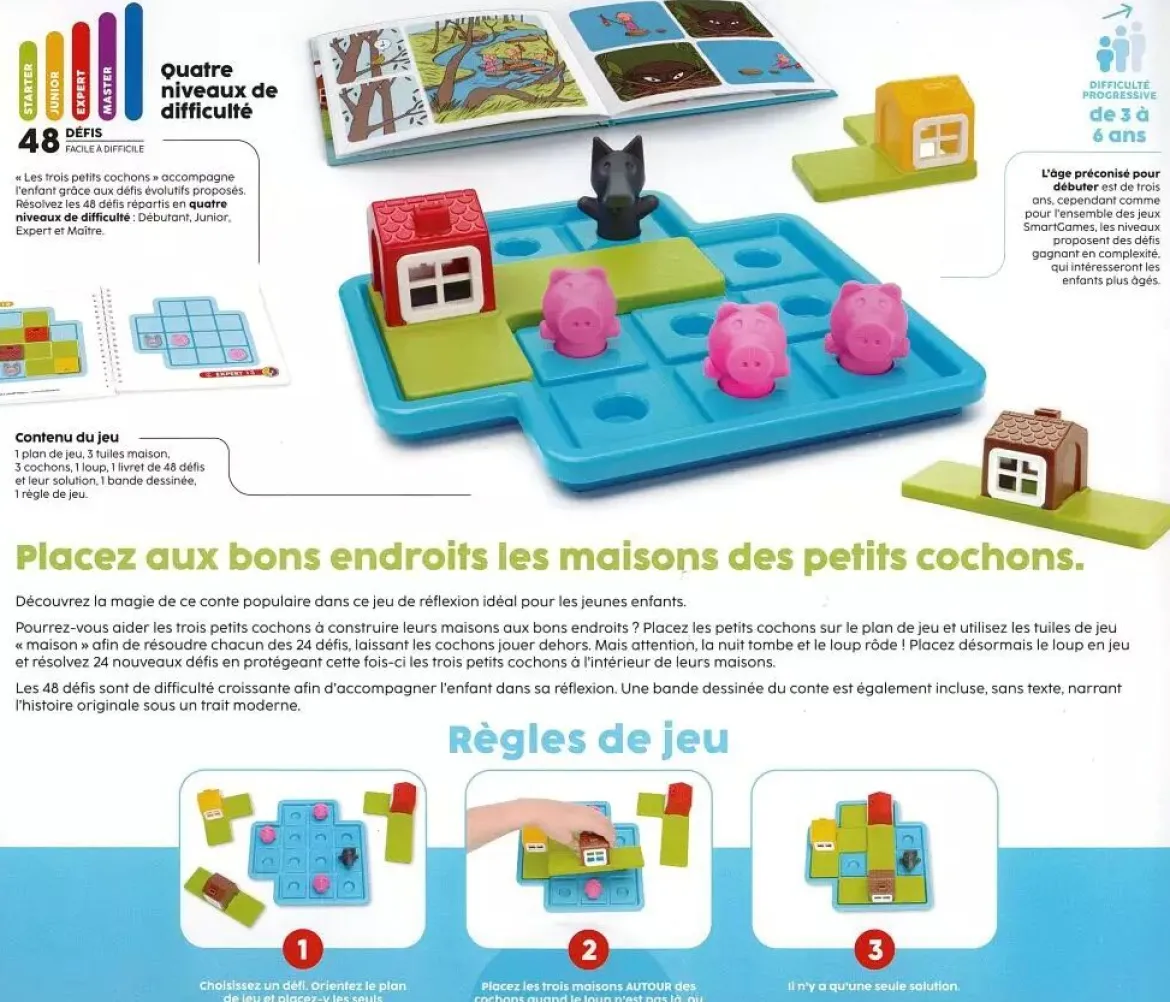 Les Trois Petits Cochons Deluxe (Smart Games)