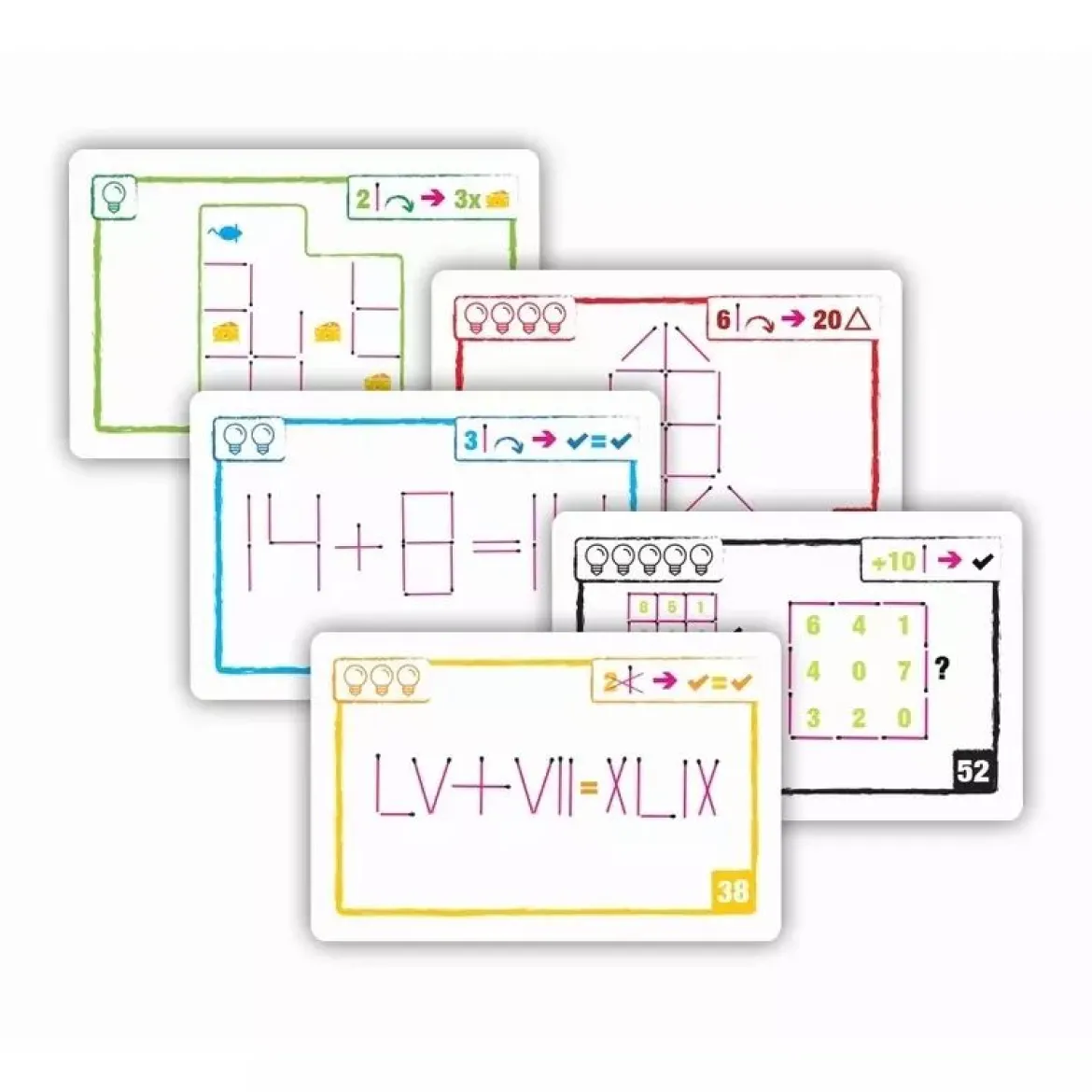 Logic Cards Matchsticks