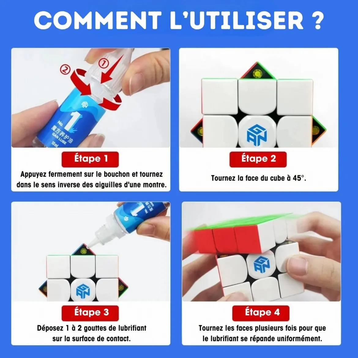 Lubrifiant pour Cube de SpeedCubing - GAN n°1