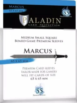Marcus 65x65mm - Lot de 55 Protège-Cartes - Paladin