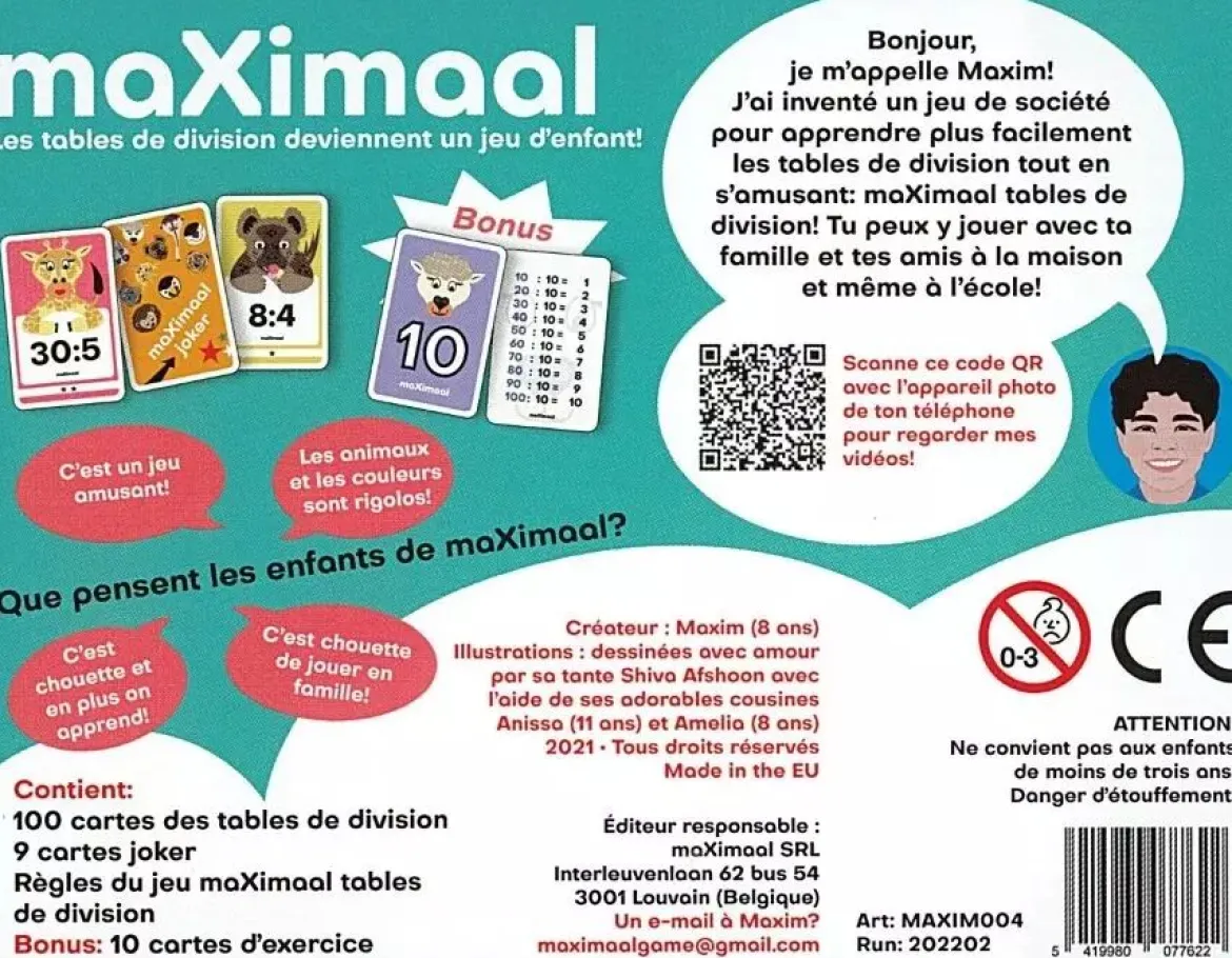 Maximaal : Tables de Division