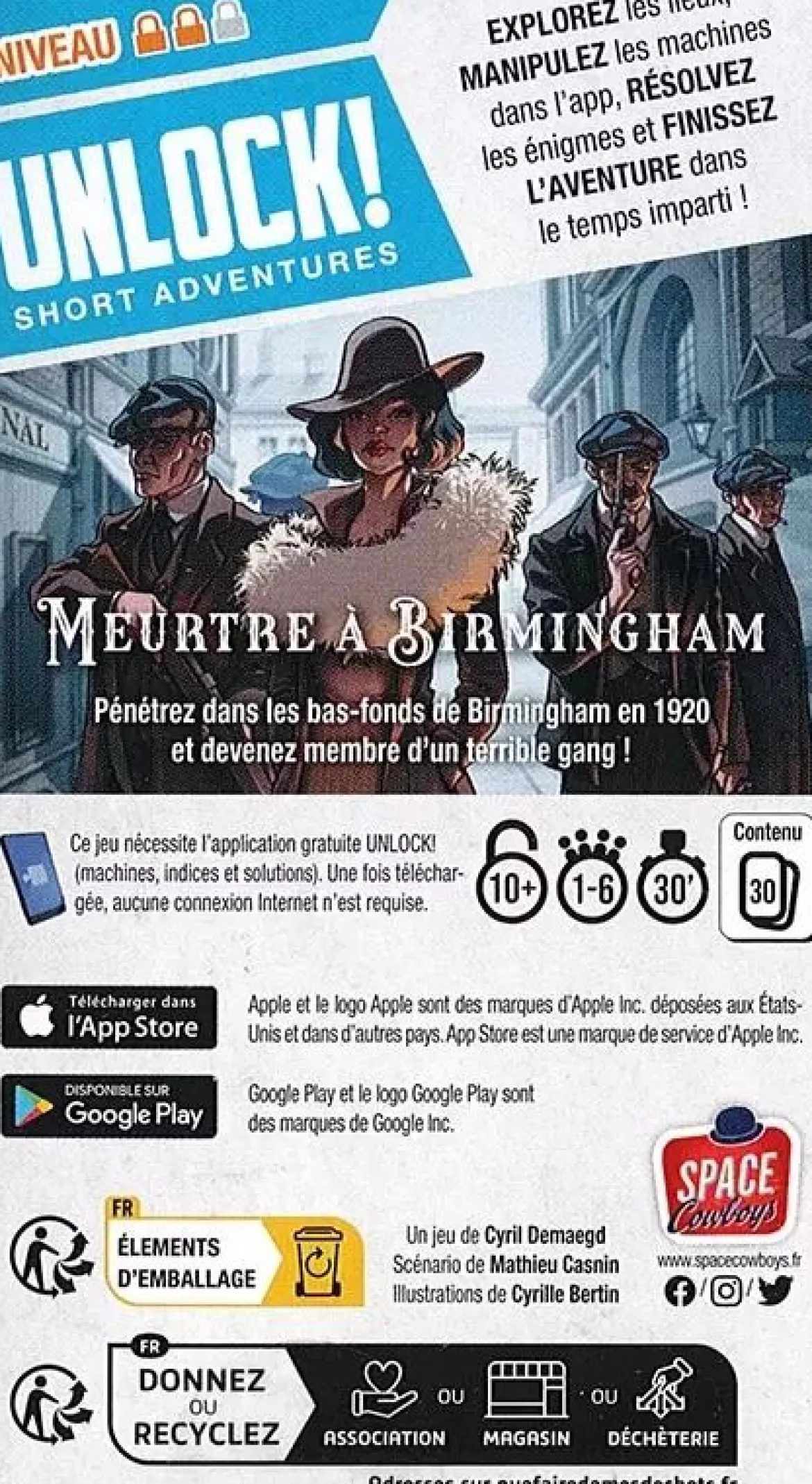 Meurtre à Birmingham - Unlock! Short Adventures