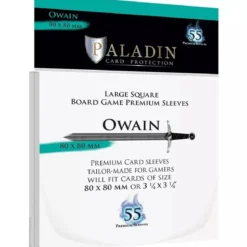 Owain 80x80mm - Lot de 55 Protège-Cartes - Paladin
