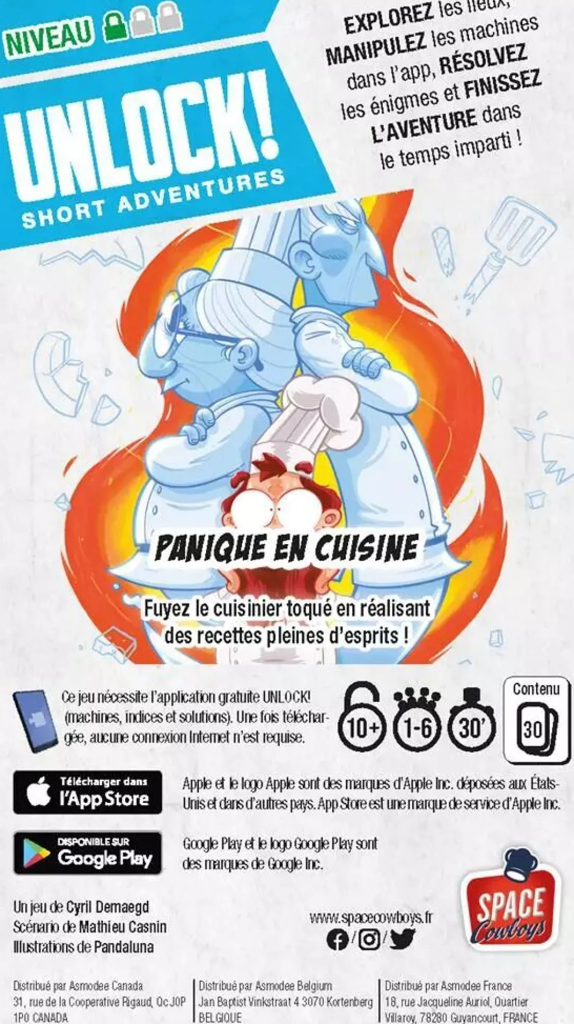 Panique en Cuisine - Unlock! Short Adventures