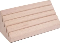Porte-Cartes Pyramide en Bois Massif (x2)