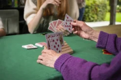 Porte-Cartes Pyramide en Bois Massif (x2)