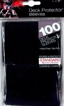 Protège-Cartes Ultra Pro Standard 66x91mm Dos Noir (x100)