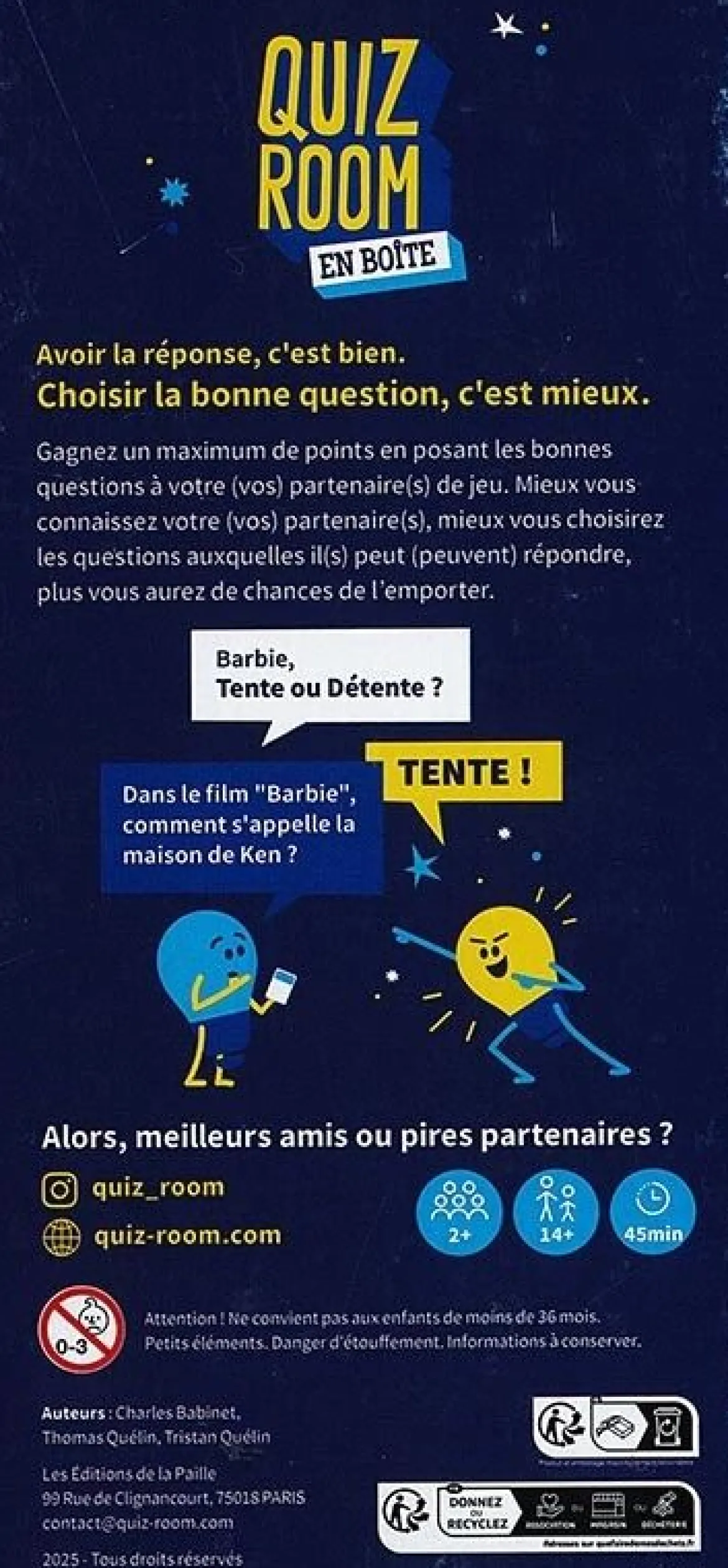 Quiz Room en Boite